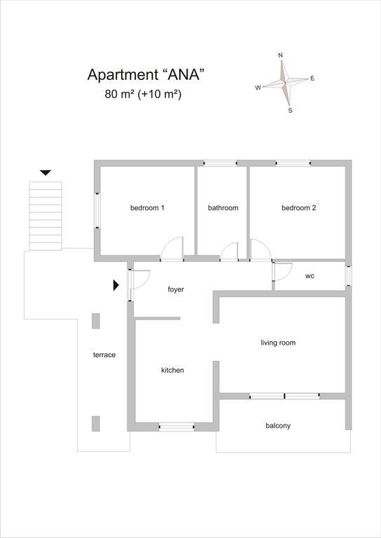 Ana Apartment 拉巴克 客房 照片